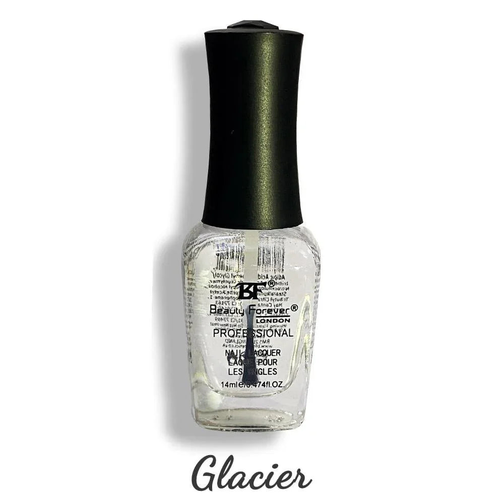 Beauty Forever BF professional nail lacquer in glacier blue, 14ml bottle with glossy finish for nails.