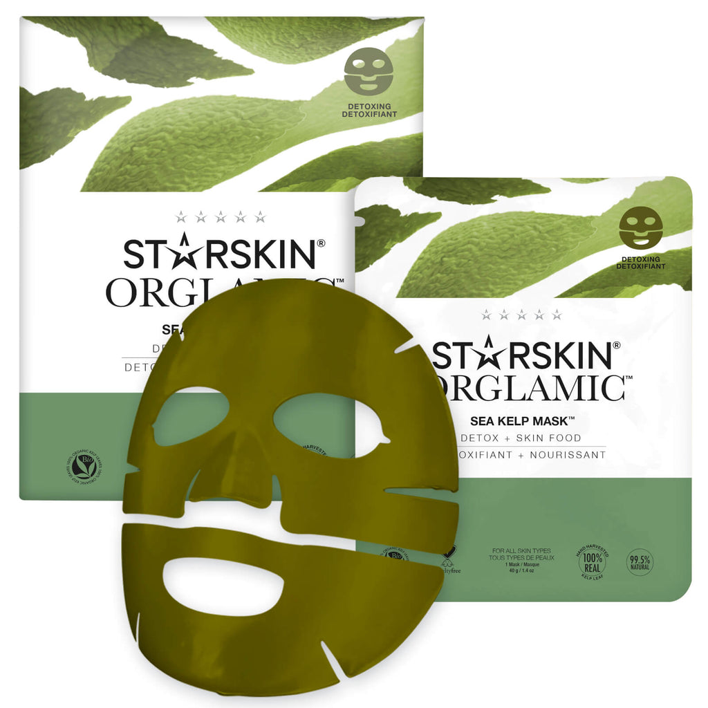 Grace Beauty Starskin The Master Cleanser Mask with detoxing sea kelp leaf for face skincare, mask and peel treatment.