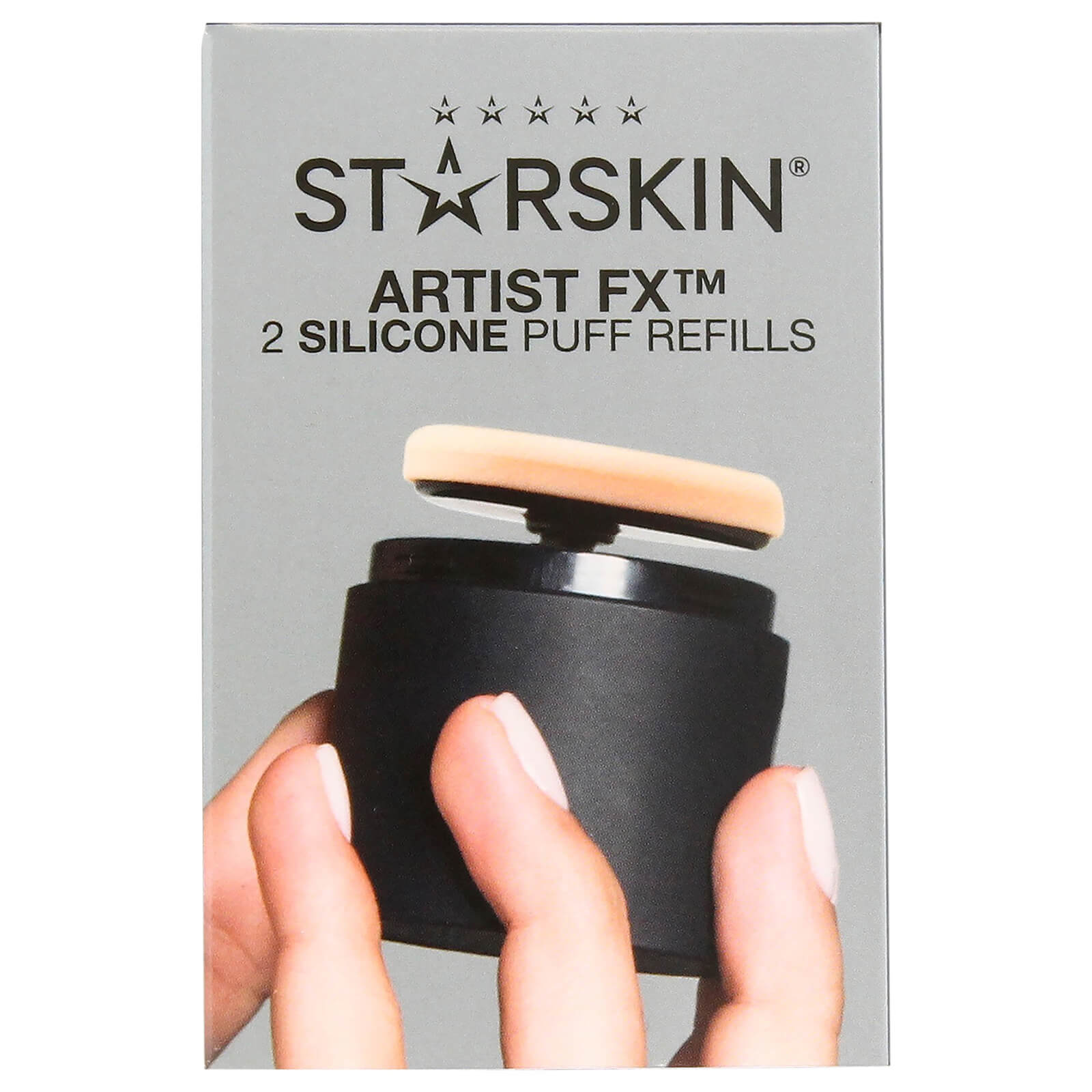 Grace Beauty STARSKIN Artist FX™ auto-patting professional makeup applicator with refill pack, ideal for flawless makeup application.