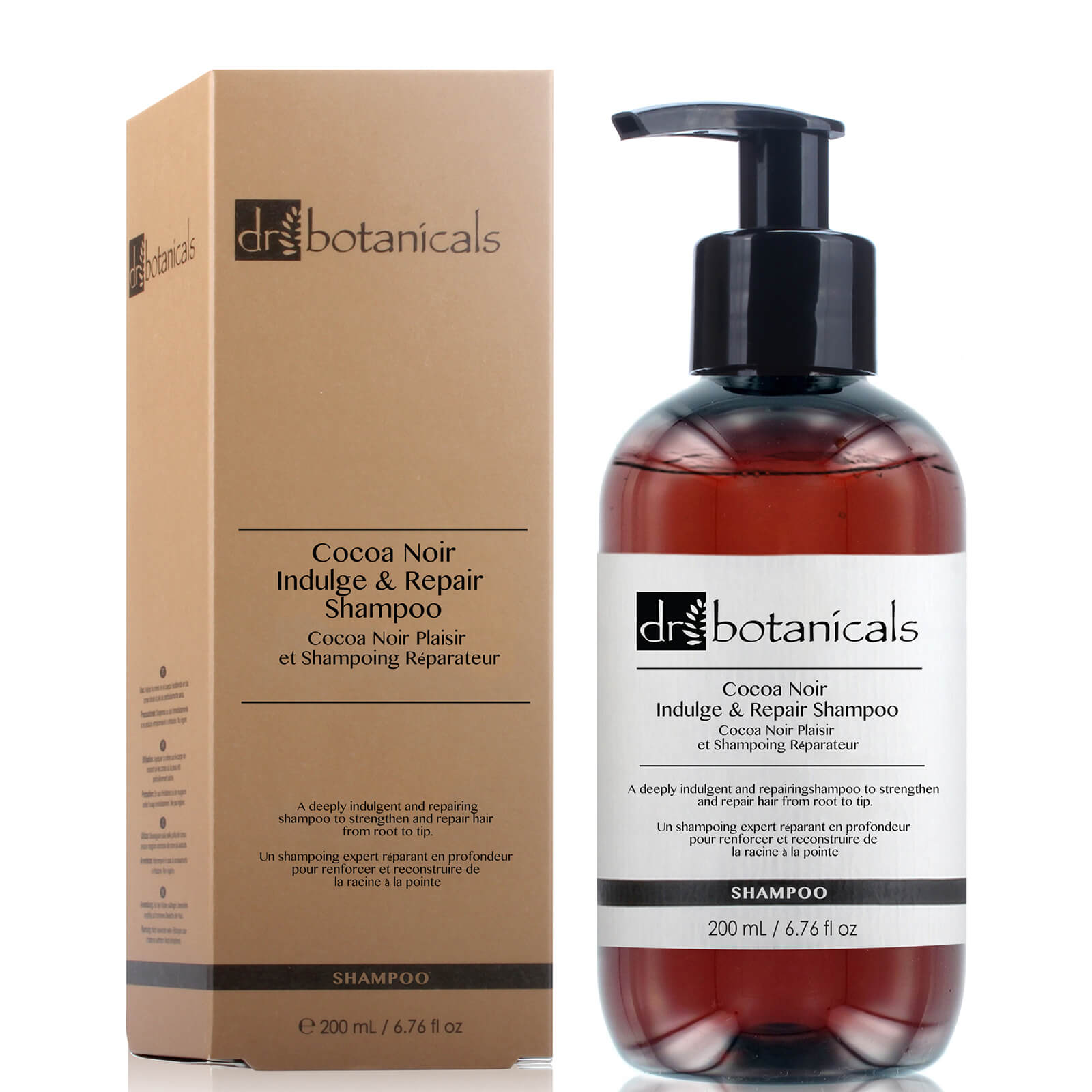 Grace Beauty Dr Botanicals Cocoa Noir Indulge and Repair Vegan Conditioner 200ml for nourishing, repairing hair care.