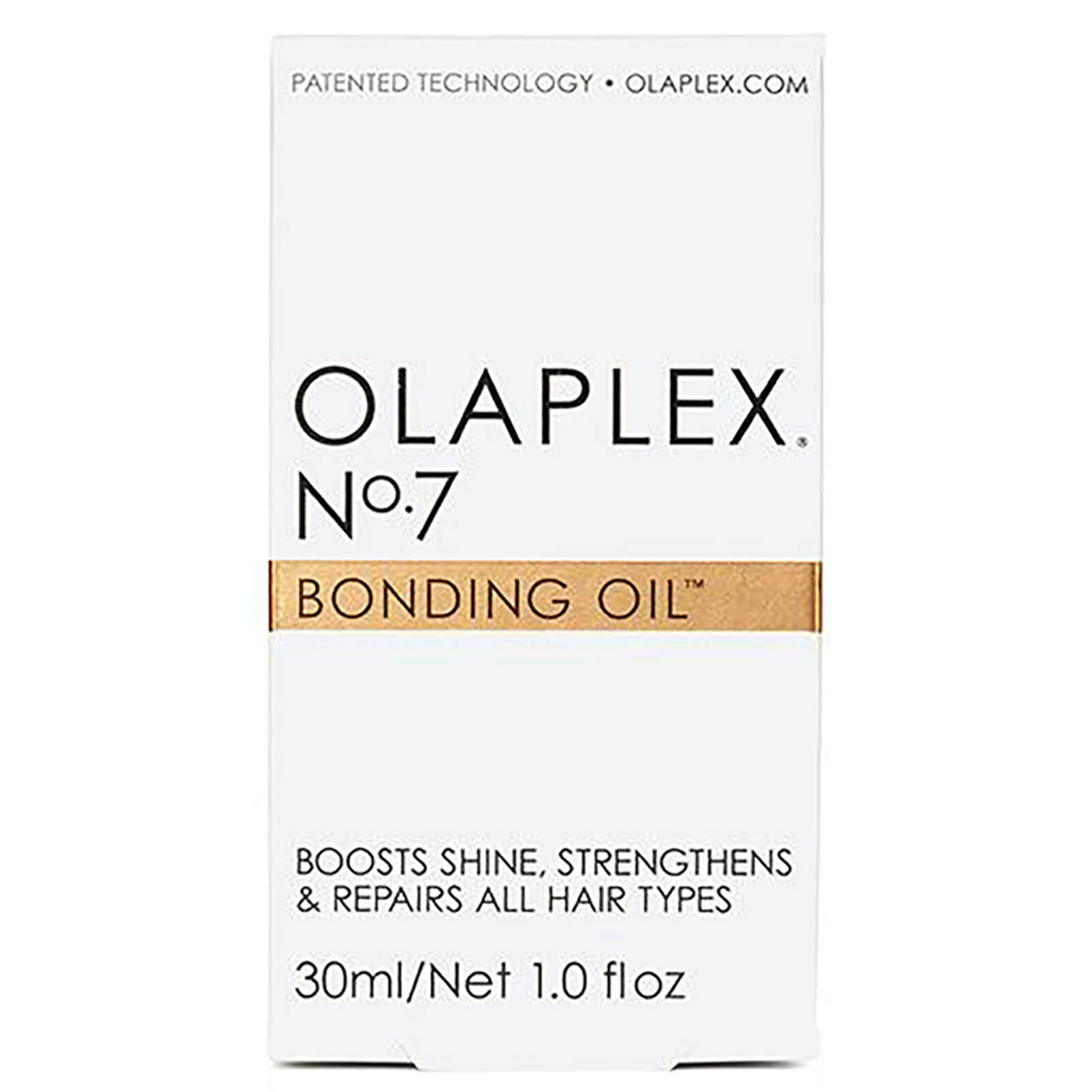 Grace Beauty Olaplex No.7 Bonding Oil 30ml for hair repair and shine, showing a sleek bottle with dropper applicator.