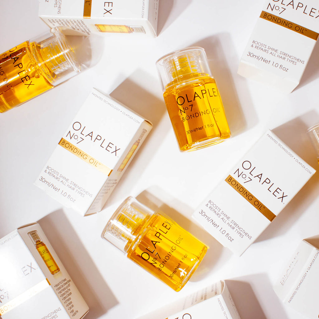 Grace Beauty Olaplex No.7 Bonding Oil 30ml hair care product with dropper applicator, designed to strengthen and add shine to hair.