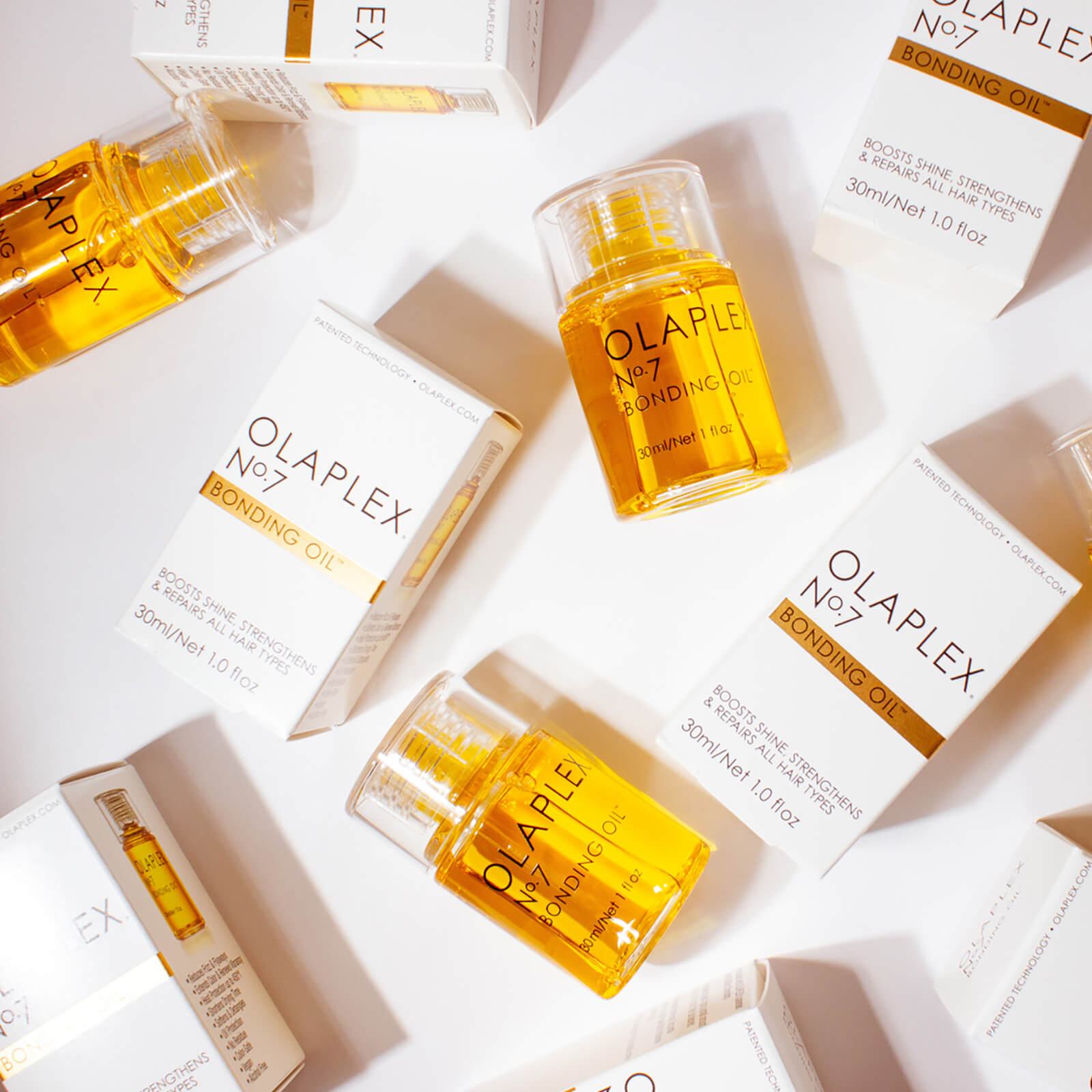 Grace Beauty Olaplex No.7 Bonding Oil 30ml hair care product with dropper applicator, designed to strengthen and add shine to hair.