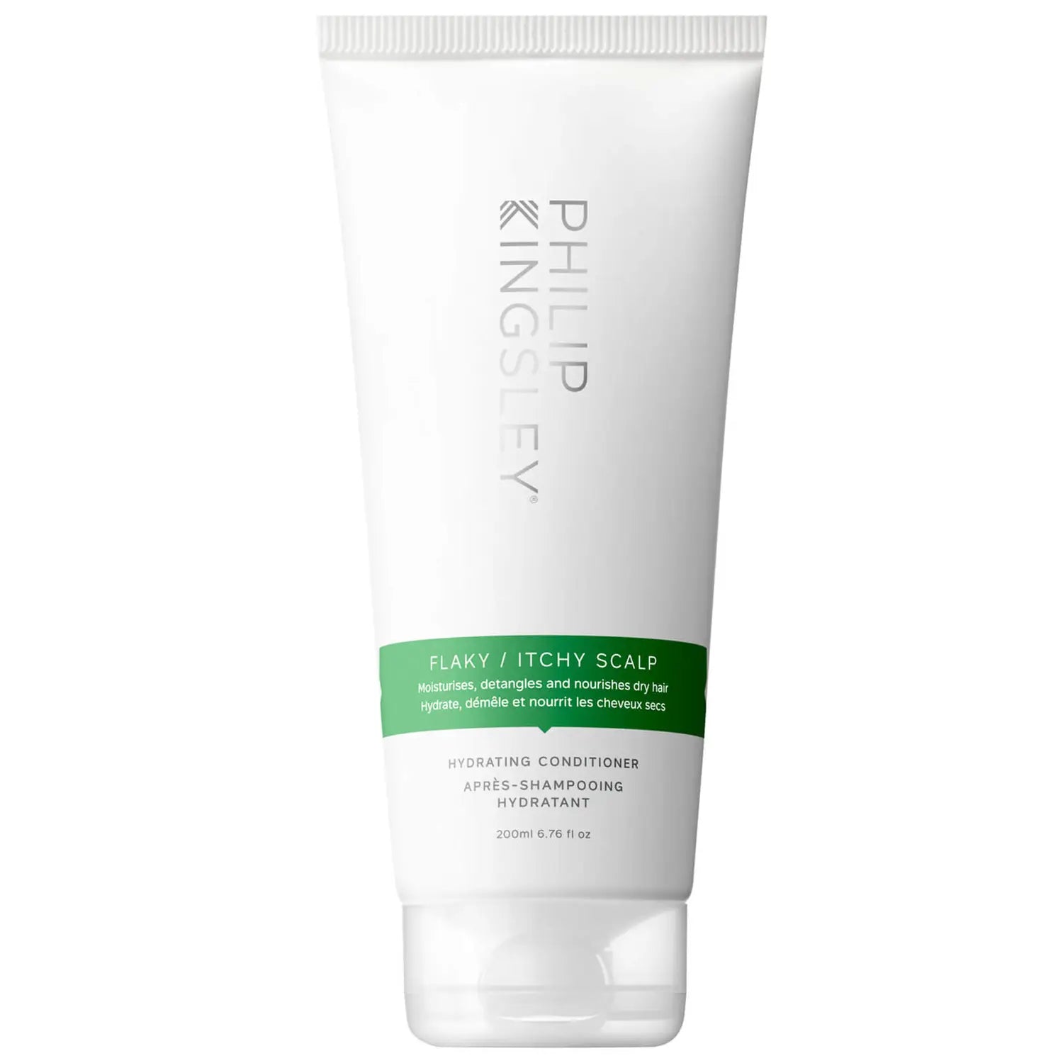 Philip Kingsley Flaky and Itchy Scalp Conditioner in a 200ml bottle, part of Grace Beauty's shampoo and conditioner collection.