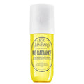 Limited edition Sol de Janeiro Rio Radiance perfume mist by Grace Beauty, 240ml spray bottle with tropical floral design.