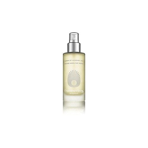 Grace Beauty Omorovicza Queen of Hungary Mist in 100ml spray bottle, featuring a clear glass container with a silver cap.