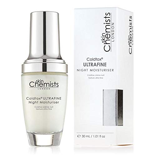 SkinChemists London Coldtox Ultrafine Night Moisturizer in 30ml jar, hydrating skincare product for evening use