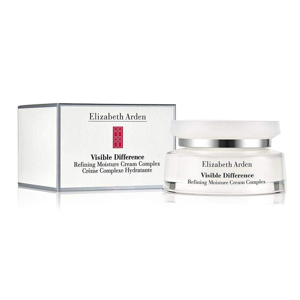 Elizabeth Arden Visible Difference Refining Moisture Cream Complex in 75ml jar, smooth skin care product for hydration and radiance