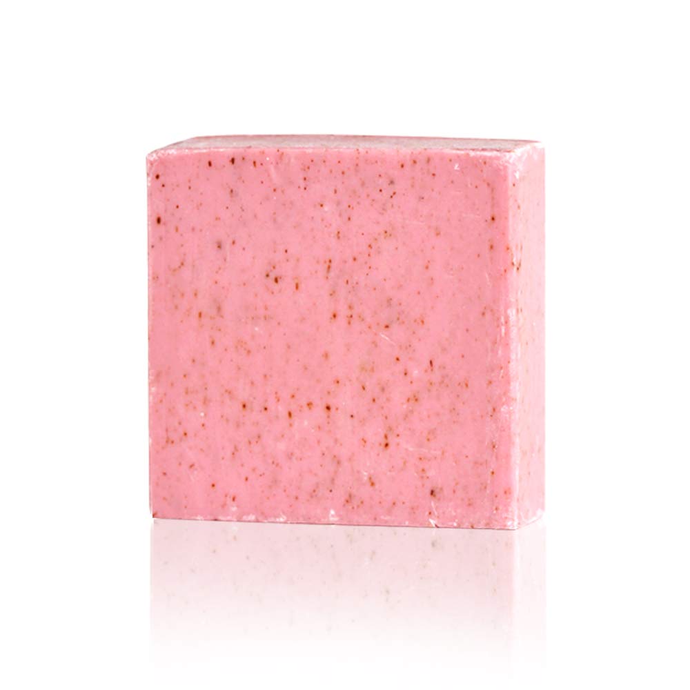 Grace Beauty Dr Botanicals Moroccan Rose & Rhubarb nourishing cleansing bar soap, 70g vegan skincare product.