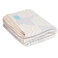Grace Beauty Atlanta grey parasol king size blanket, soft throw blanket with a subtle parasol pattern, perfect for cozy beds or sofas.