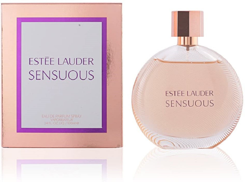 Estée Lauder Sensuous Eau de Parfum spray 50ml, elegant glass bottle with floral and woody scent, luxury perfume for women