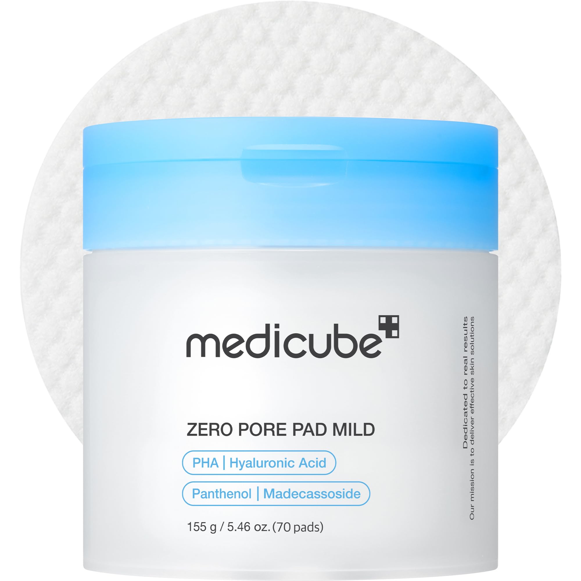 Bare & Bloom Medicube Zero Pore Pads 2.0 facial toner pads with dual texture, exfoliating with AHA and BHA for pore care.