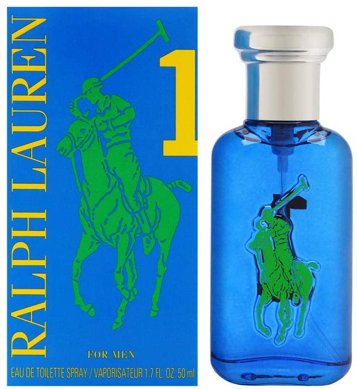 Ralph Lauren Big Pony Collection 1 Blue 50ml men's EDT spray with sleek bottle design and sporty branding.