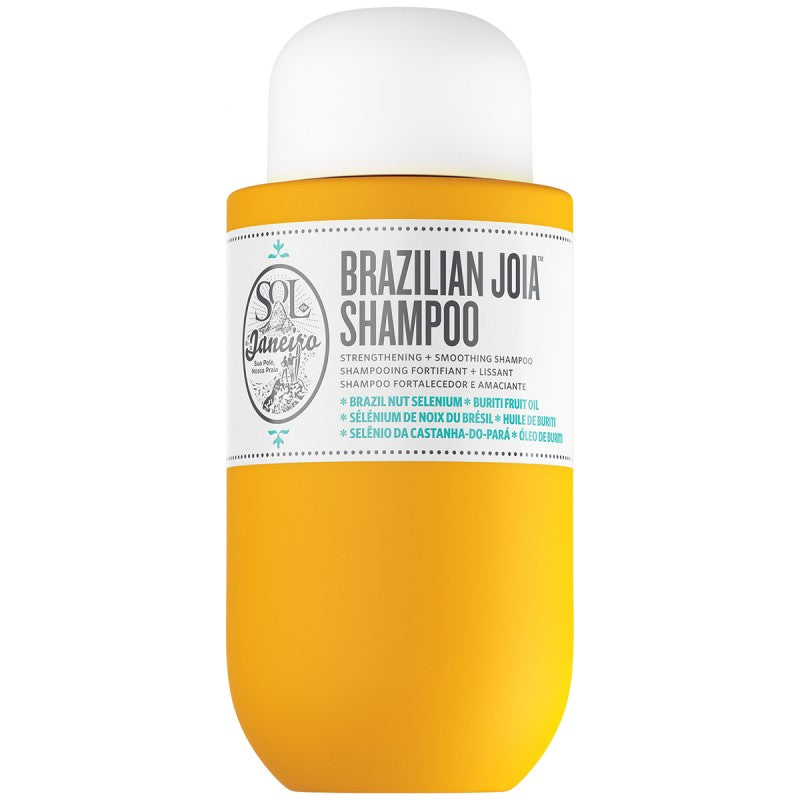 Grace Beauty Sol de Janeiro Brazilian Joia Shampoo 295ml bottle for strengthening and smoothing hair, displayed with product label.