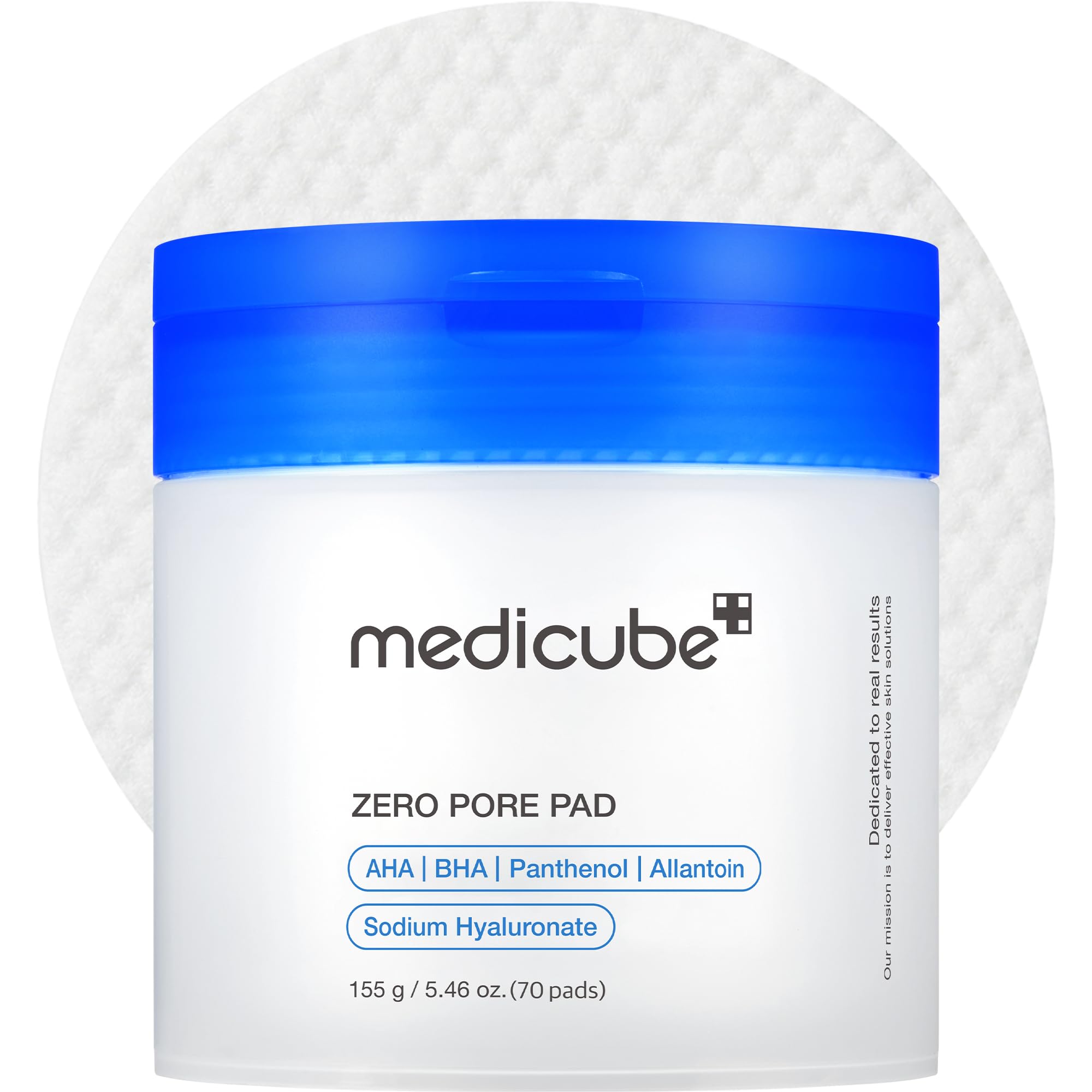 Bare & Bloom Medicube Zero Pore Pads 2.0 facial toner pads with dual texture, exfoliating with AHA and BHA for pore care.