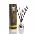 Pairfum London luxury reed diffuser in white lavender scent with 10 black reeds, 100 ml, by Grace Beauty.