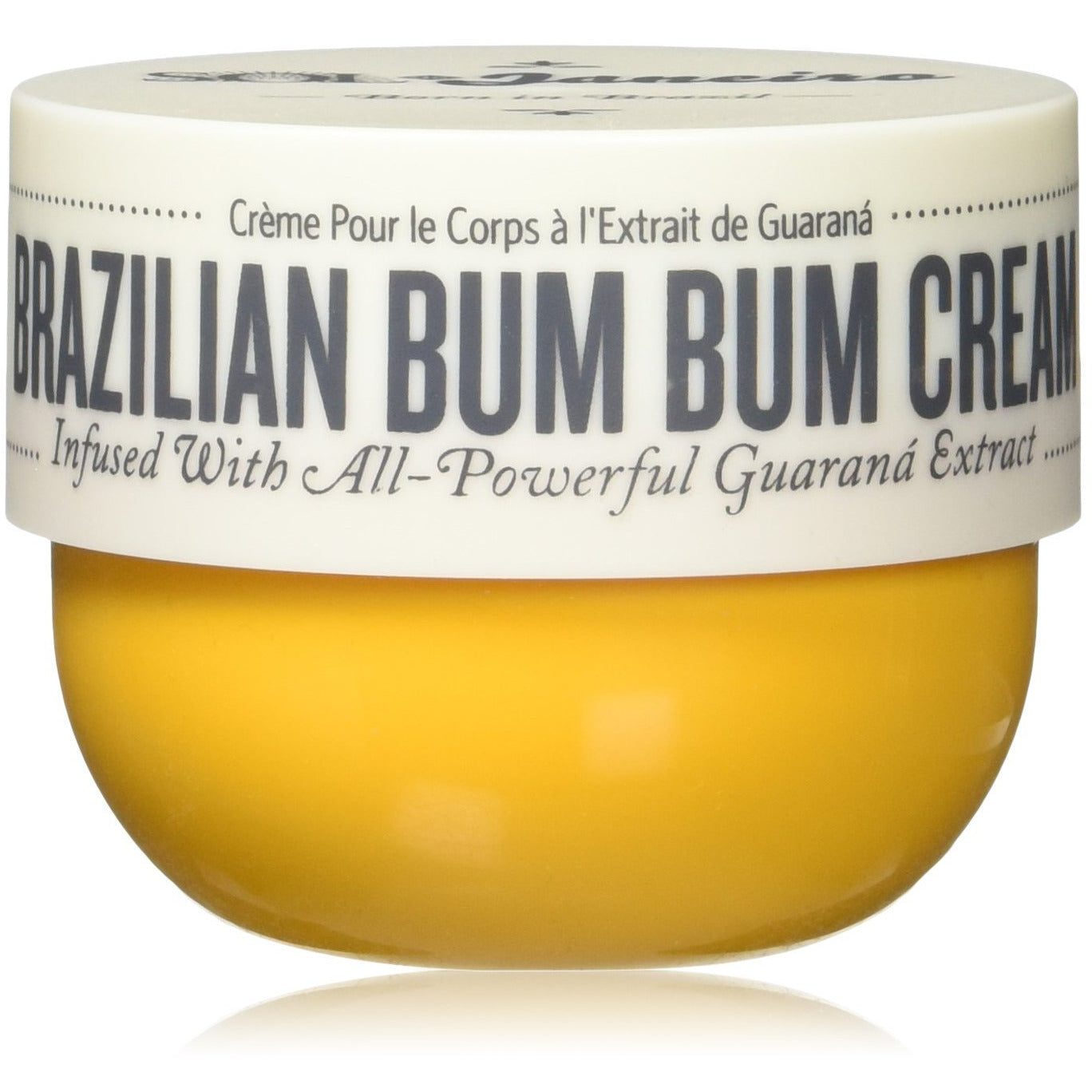 Grace Beauty Brazilian Bum Bum Cream lotion with 240ml container, moisturizing and nourishing skin with tropical fragrance