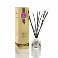 Pairfum London luxury reed diffuser with black orchid scent, 100ml bottle and 10 reeds, elegant beauty home fragrance.