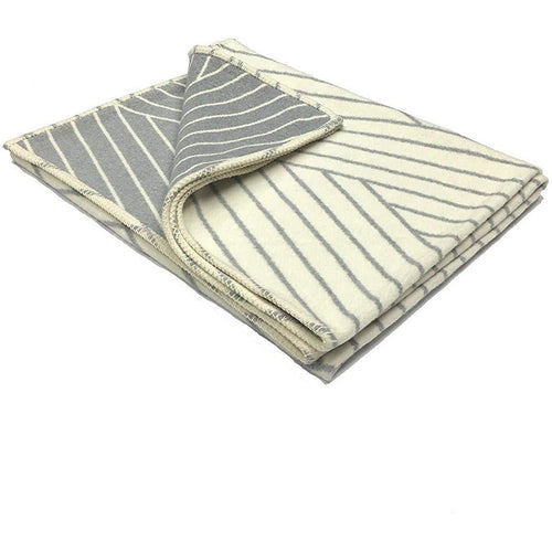 Grace Beauty Atlanta Grey Coastal Plains Cotton throw blanket for single bed, soft and cozy kitchen or bedroom accessory.
