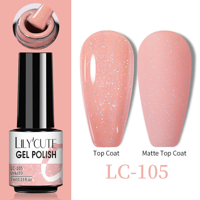 Color changing thermal gel nail polish by Cashymart, showing hands with nails transitioning between color states in natural light.