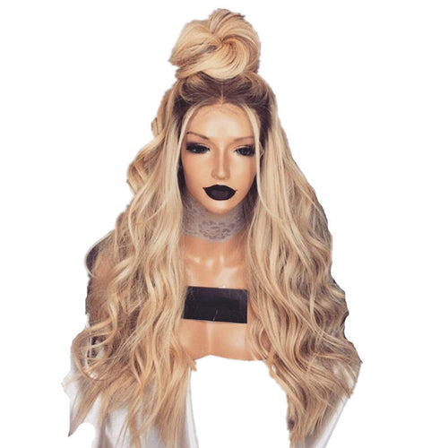 Cashymart American-style mid-length curly wig with voluminous, bouncy curls, perfect for a natural, stylish look.