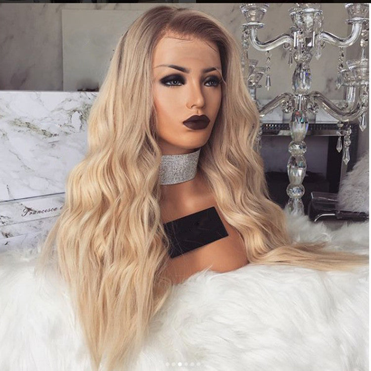 Cashymart American style mid-length curly wig with voluminous, bouncy curls, perfect for a stylish and natural look.