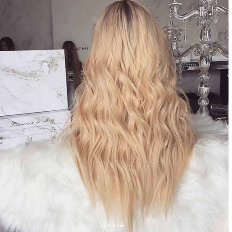 Mid-length American style curly wig by Cashymart featuring voluminous, bouncy curls and natural-looking hair texture.