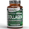 NUTRABYTES Advanced Vegan Collagen capsules for hair, skin, nails, and joints with plant-based ingredients and essential amino acids