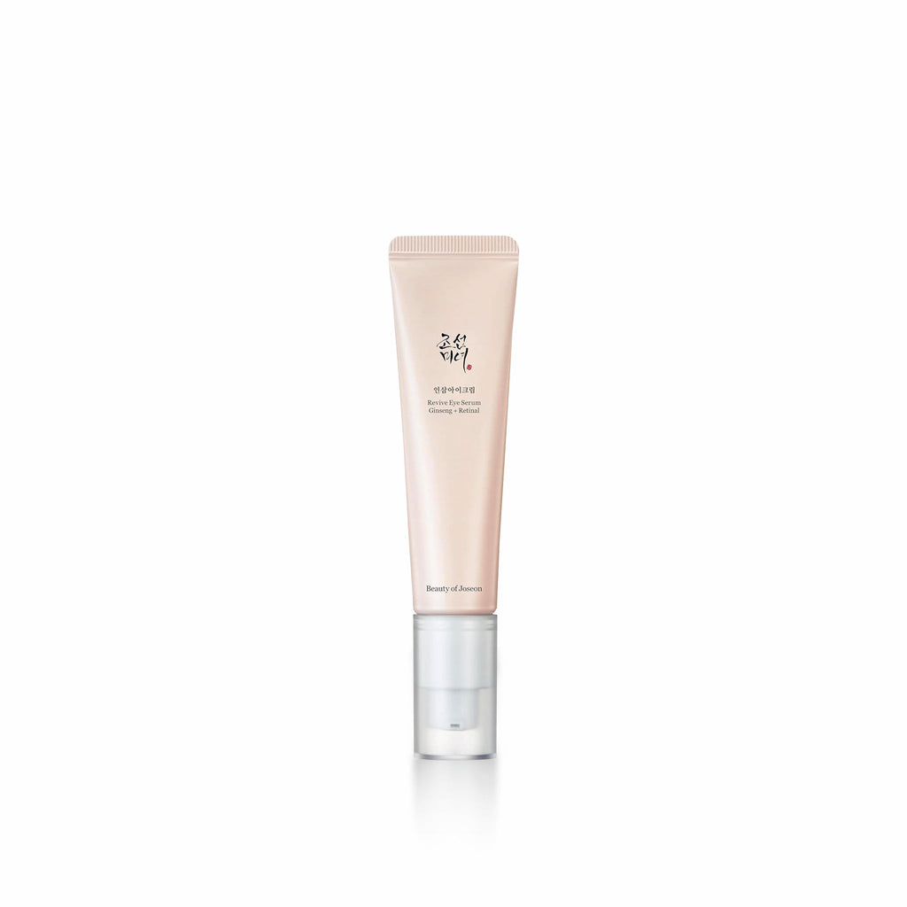 Beauty of Joseon Revive Eye Serum with ginseng and retinal in a 30ml bottle, a nourishing eye cream by Mii Korean Skincare.