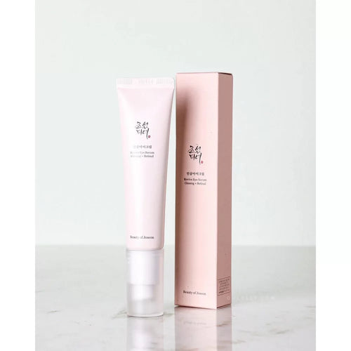 Mii Korean Skincare Beauty of Joseon Revive Eye Serum with ginseng and retinal in a 30ml bottle, designed for eye care.