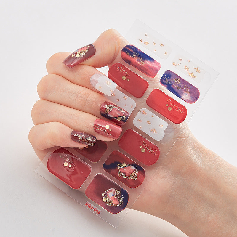 Butterfly laser nail stickers by Cashymart for chic nail styling, featuring butterfly designs on a clear nail polish background.