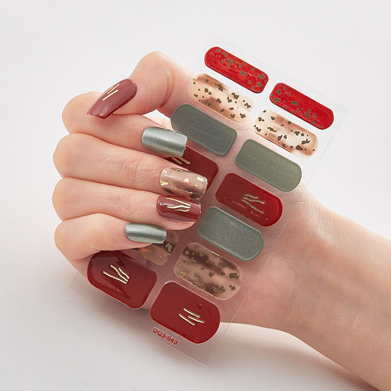 Cashymart butterfly laser nail stickers for chic nail styling, featuring vibrant butterfly designs on glossy nail polish.