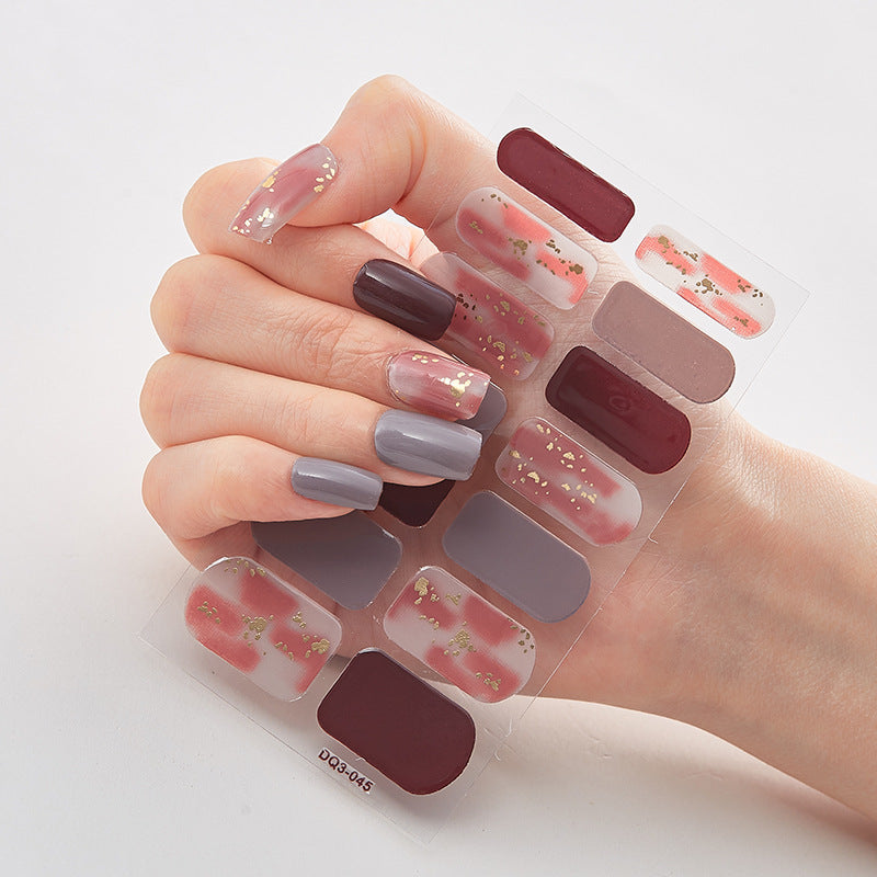 Cashymart butterfly laser nail stickers for chic nail styling, featuring vibrant butterfly designs on glossy nail polish.