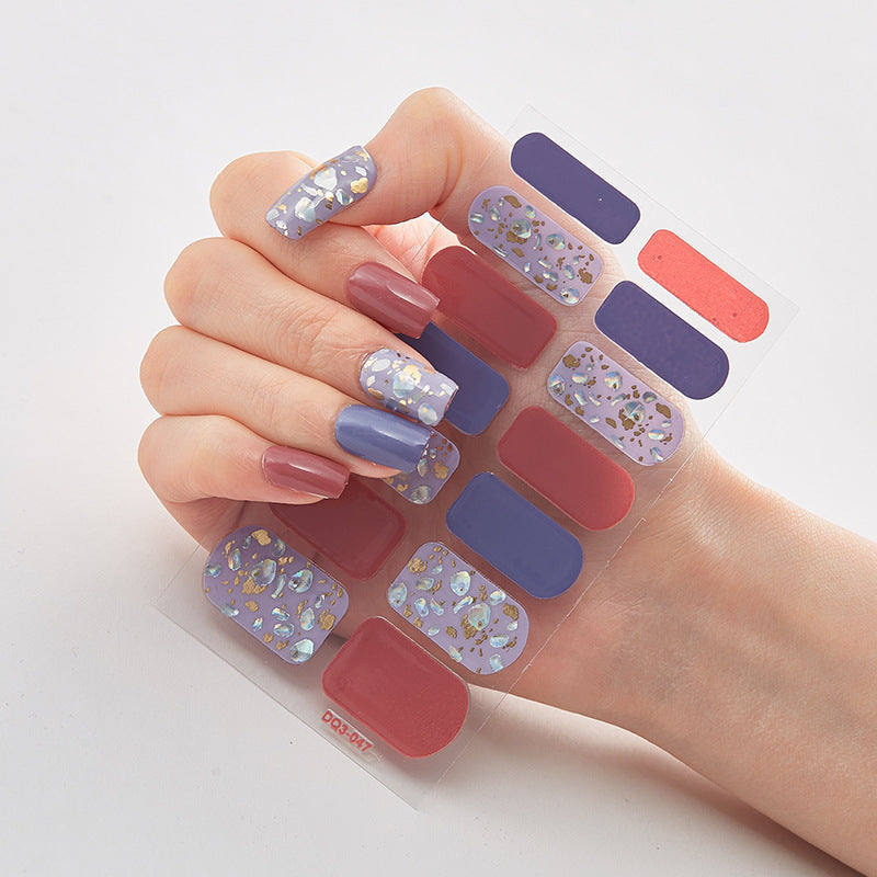Cashymart butterfly laser nail stickers for chic nail styling, showcasing vibrant butterfly designs on glossy nail polish.