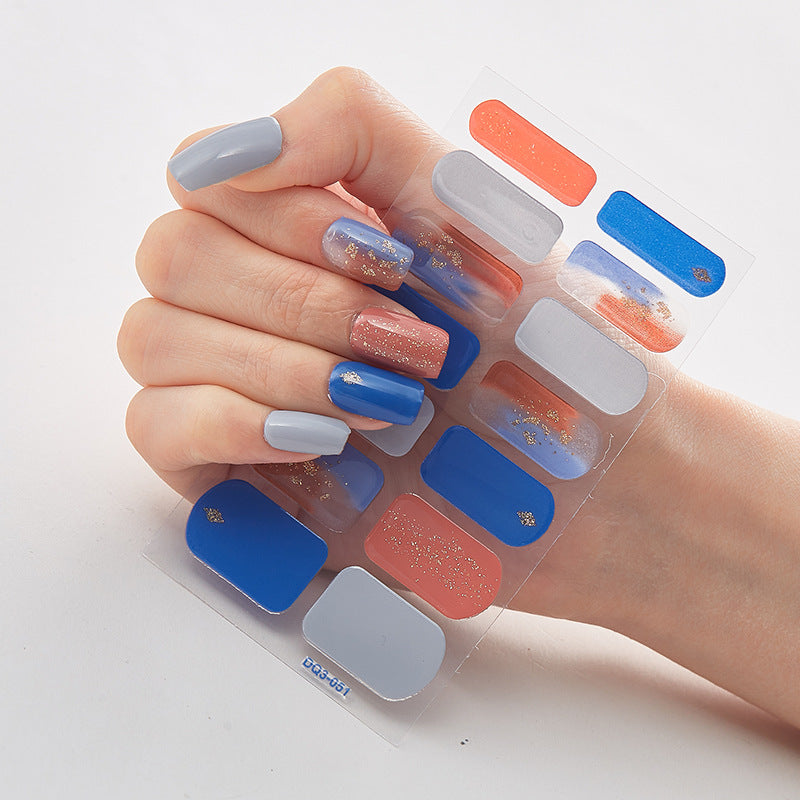 Butterfly laser nail stickers by Cashymart for chic nail styling, featuring vibrant butterfly designs on a glossy nail polish background.