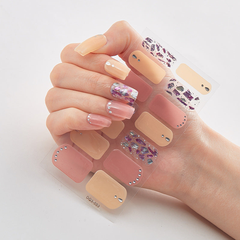 Cashymart butterfly laser nail stickers for chic nail styling, featuring vibrant butterfly designs on glossy nail polish.