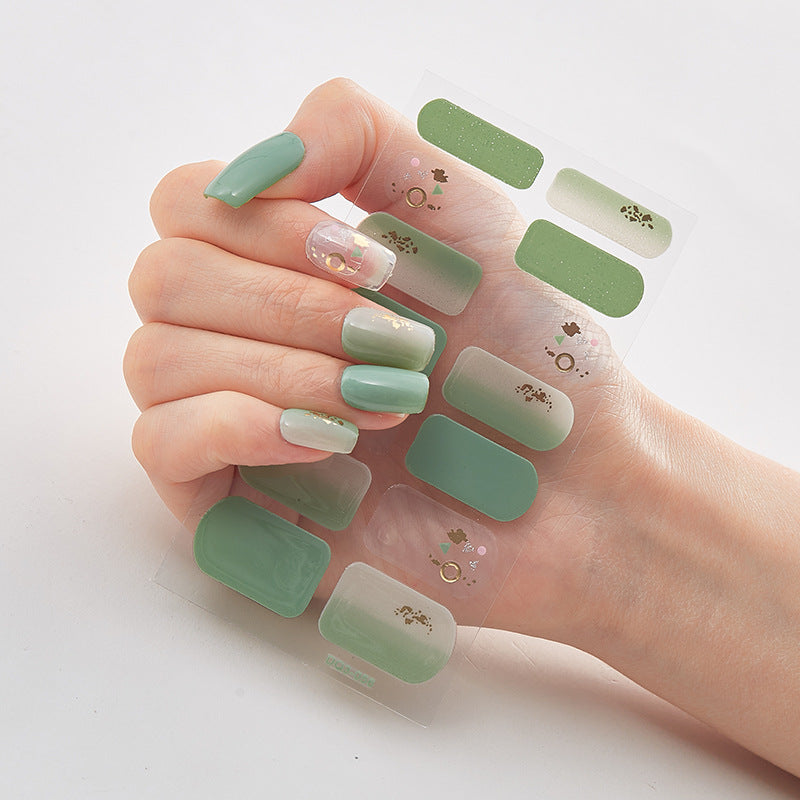 Butterfly laser nail stickers for chic nail styling by Cashymart, featuring vibrant butterfly designs on glossy nail polish.