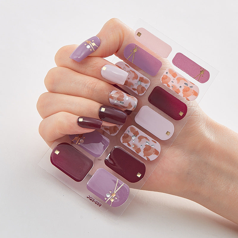 Butterfly laser nail stickers by Cashymart for chic nail styling, featuring vibrant butterfly designs on glossy nail polish.