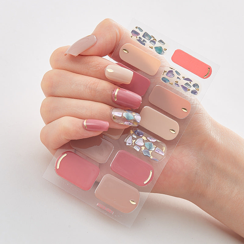 Butterfly laser nail stickers for chic nail styling by Cashymart, featuring vibrant butterfly designs on glossy nail polish.