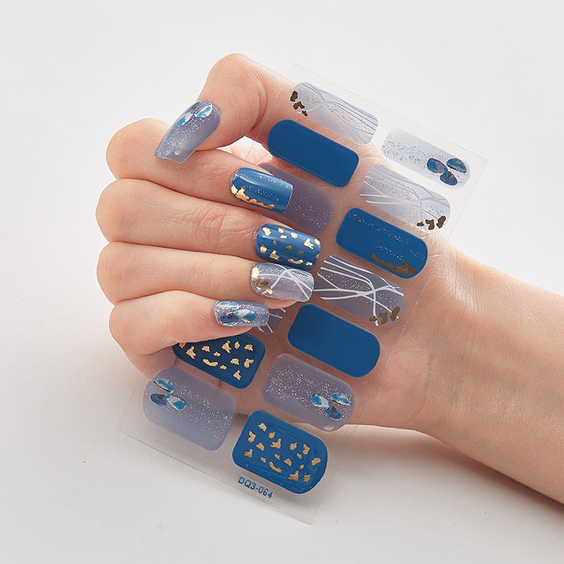 Cashymart butterfly laser nail stickers for chic nail styling, featuring vibrant butterfly designs on a glossy nail polish background.