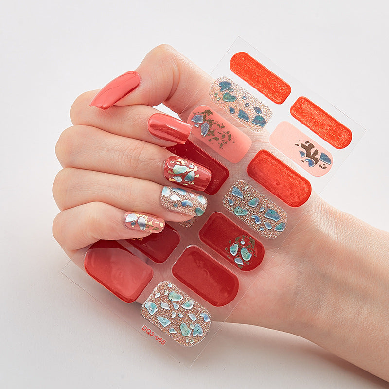 Butterfly laser nail stickers by Cashymart, featuring chic butterfly designs for stylish nail polish decoration.