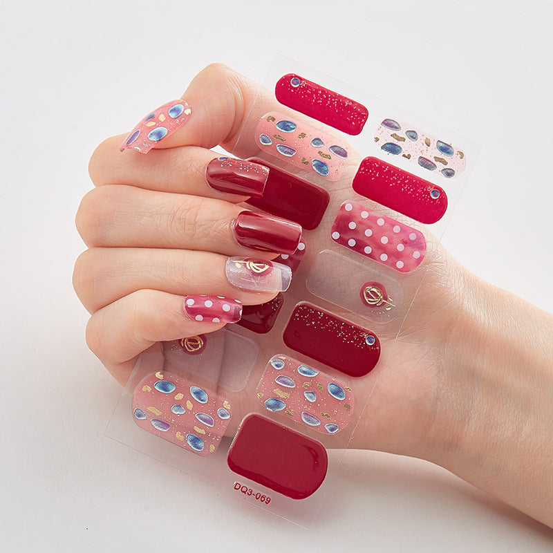 Cashymart butterfly laser nail stickers for chic nail styling, featuring vibrant butterfly designs on glossy nail polish.