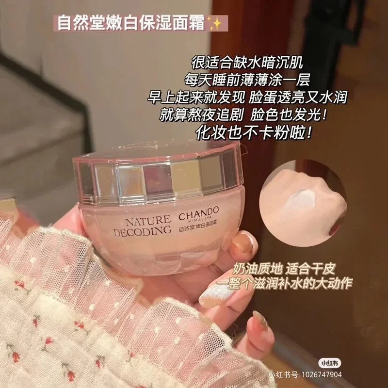 CHANDO whitening moisturizing skin care set with cleanser, toner, and moisturizer in elegant packaging by Cashymart