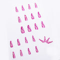 Detachable artistic wearable finished fake nails by Cashymart showcasing colorful, creative nail art design.