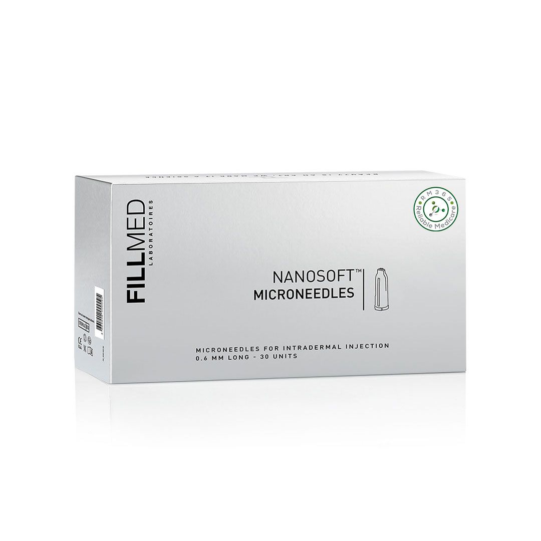 FILLMED NANOSOFT microneedles skin care tool with 30 tiny needles, designed for facial microchannel treatment, by Grace Beauty