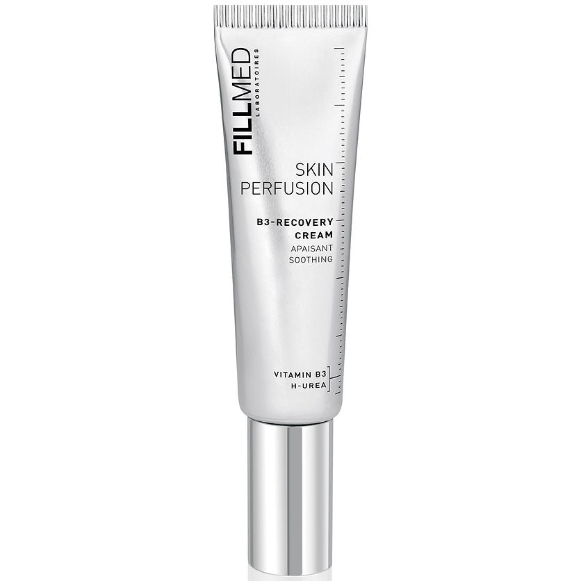 Fillmed B3 Recovery Cream 50ml moisturizer from Grace Beauty, with a sleek tube and calming skincare formula.