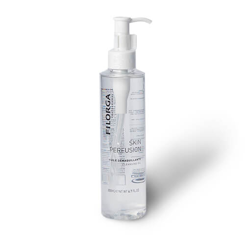 Grace Beauty Fillmed Cleansing Oil 200ml for facial cleansing, featuring a clear bottle with a gentle oil formula.