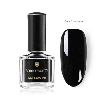 Cashymart magnetic nail polish bottle with a sleek black cap and colorful swirls on the polish, showcasing its magnetic effect.