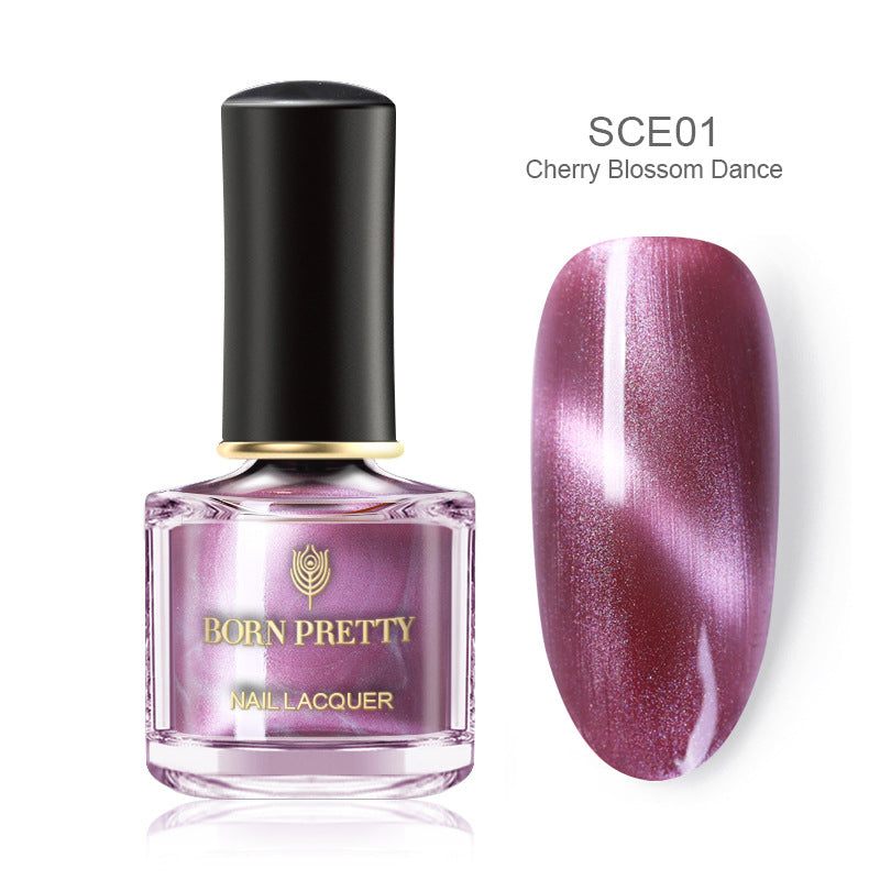 Cashymart magnetic nail polish bottle showing the sleek black and metallic finish with magnetic cap, designed for stylish nail art.