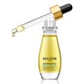 Decleor Neroli Bigarade Aromessence essential oils serum for dehydrated skin, in a 15ml bottle, displayed with citrus fruit.